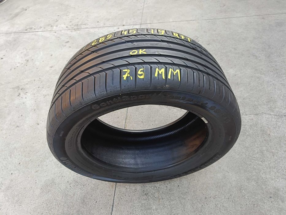 O anvelopa vara 285 45 19 continental sportcontact 5 run flat 7,5 mm