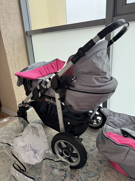 Срочно продам комплект коляска и люлька