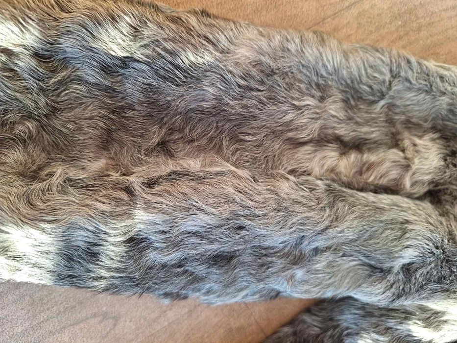 Сиво дълго дамско палто