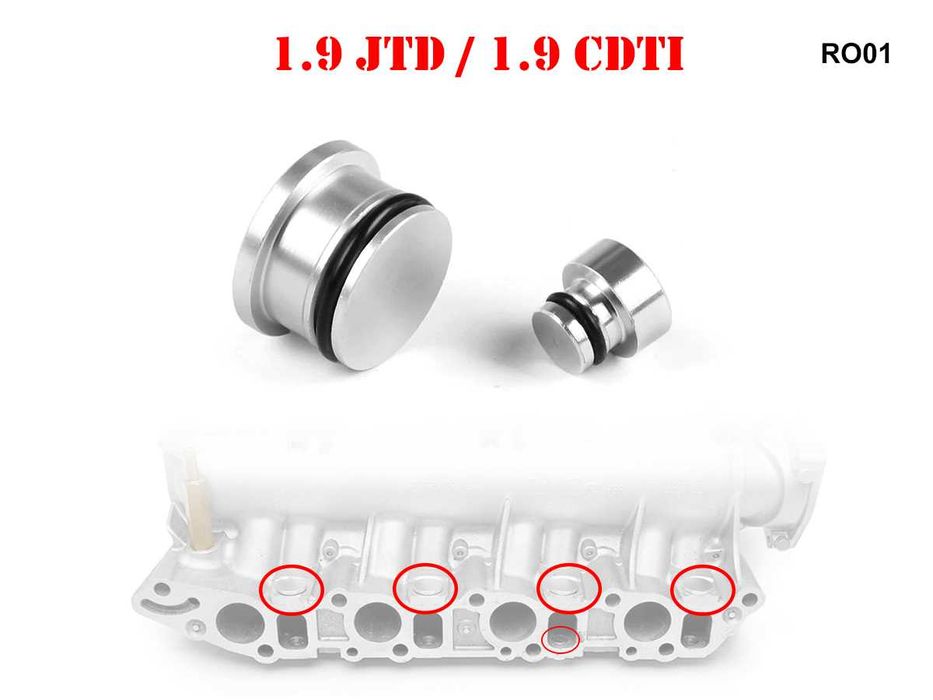 Kit Set Dopuri Anulare Clapete Admisie Alfa  Opel Saab 1.9 JTD CDTi