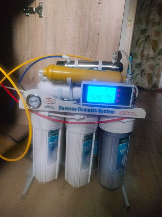 Sistem filtrare apa Osmoza cu Computer in 7 trepte cu Remineralizare si Lampa UV CMPRO 7  UV