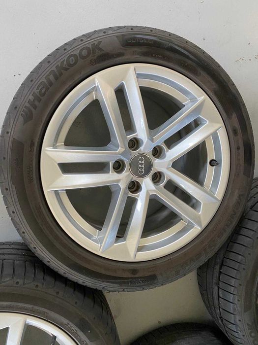 Jante originale Audi 17' A4 B9/B8  + anvelope vară Hankook A3, A5, A6