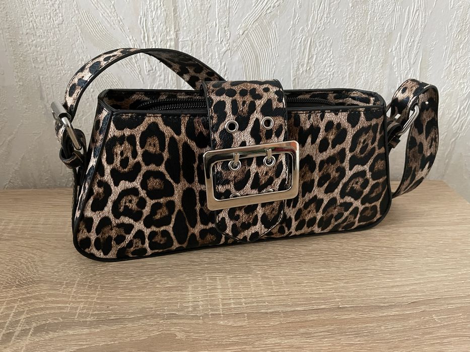 Леопардова дамска чанта
