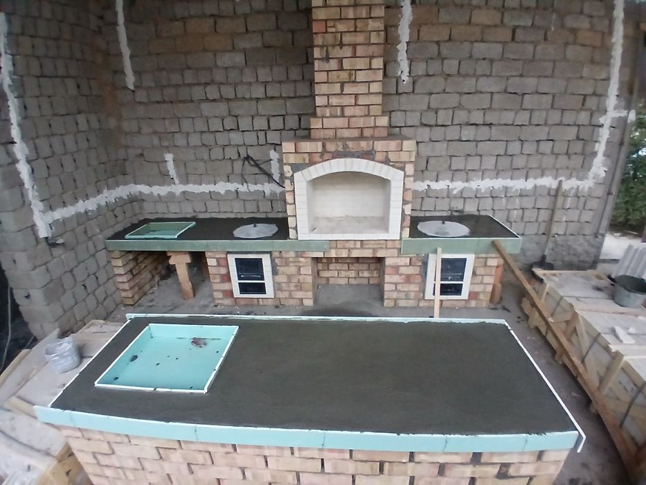 Летняя кухня барбекю тандир учог козон