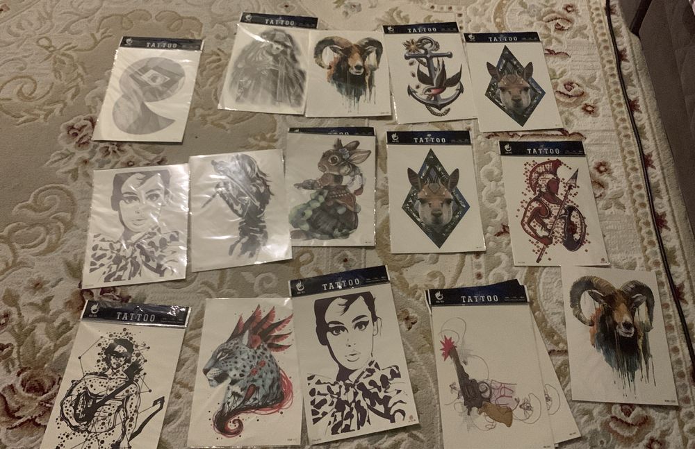 Набор временных татуировок