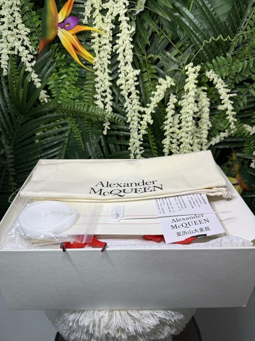 Alexander McQueen White Silver