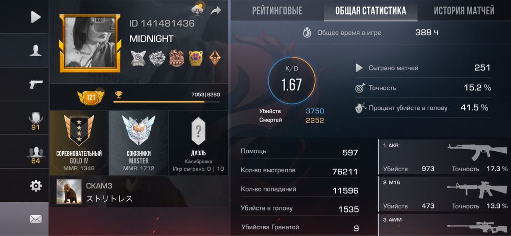 Продажа аккаунта в Standoff 2