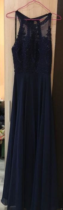 Рокля Mascara цвят navy носена веднъж за 1 час