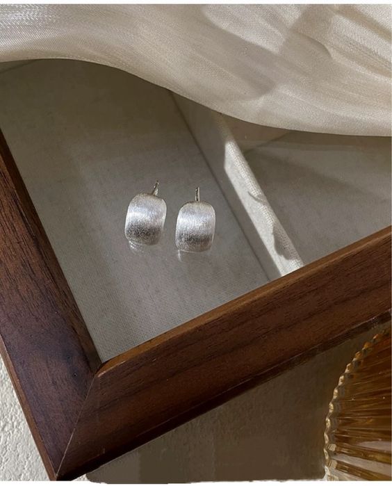 Серьги серебро S999 пробы