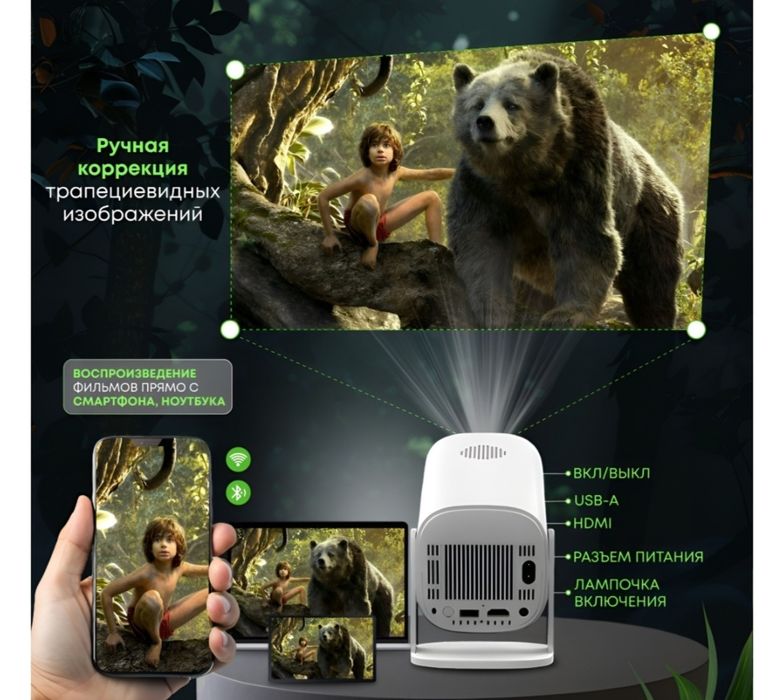 Проектор Eleve11 в аренду + колонка JBL