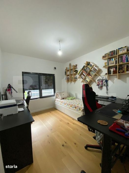 Casa moderna pe parter, 120 mp utili, teren 9 arii – complet mobilat