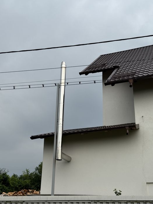 Horn de inox Coș de fum Burlane din inox izolate!