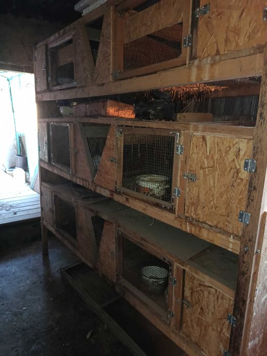 Крольчатник на 6 секции с гнездами
