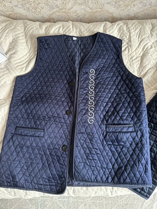 Срочно продам мужские велюр жилет и велюр куртку