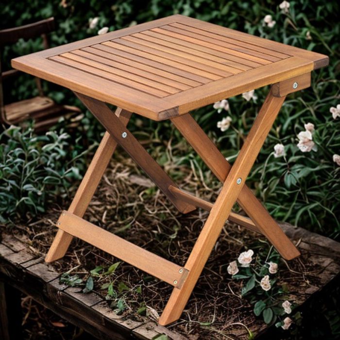 Маса сгъваема Muhler Meranti - 50x50xH68cm, дърво