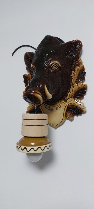Aplica de perete cu cap de animale
