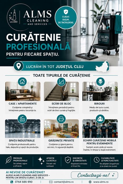 Servicii  profesionale de curatenie Cluj