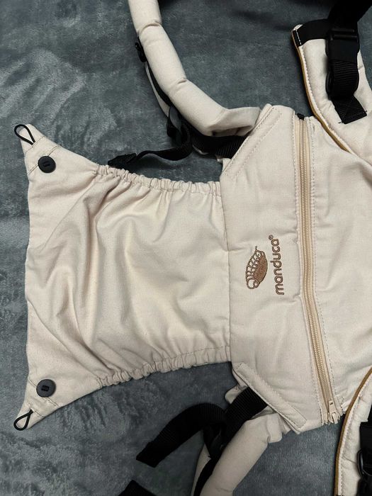 Marsupiu pentru bebelusi Manduca XT Denim Powder, pana la 20 kg, 3 pozitii