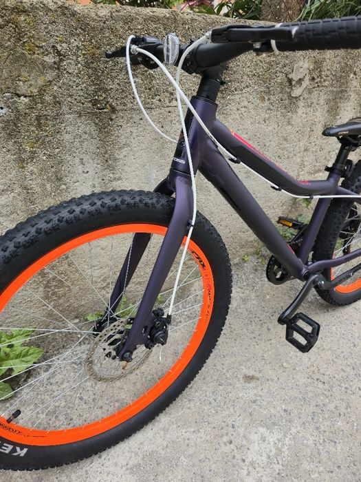 Алуминиев Cross Rebel 24 цола 1х7 скорости Перфектен, Дискови Спирачки