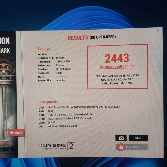 GTX 1070 с дефектом