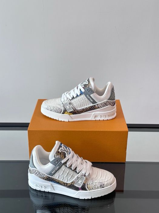 Adidasi Louis Vuitton Trainer piele piton Premium