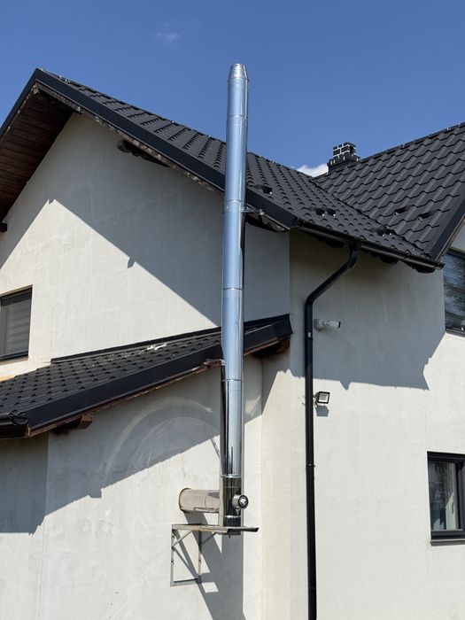 Horn Coș de fum dublu izolat de inox tabla 0.8mm