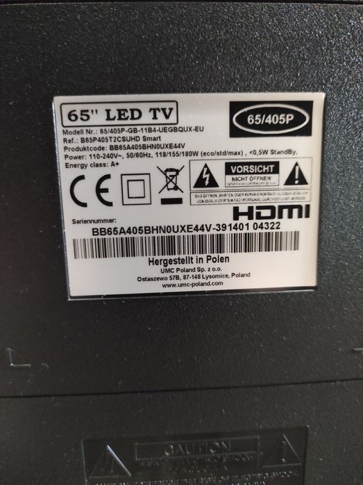 Смарт Телевизор BLAUPUNKT 65 инча Ultra HD 4K