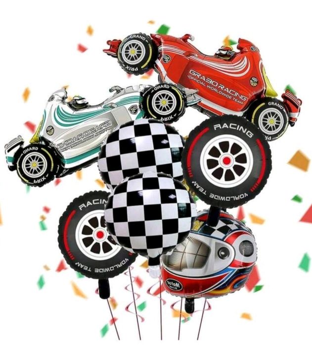 Парти сет украса  Hot wheels и строителни машини