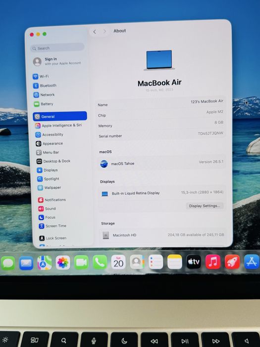 MacBook Air 15” M2 Starlight -  Отлично състояние