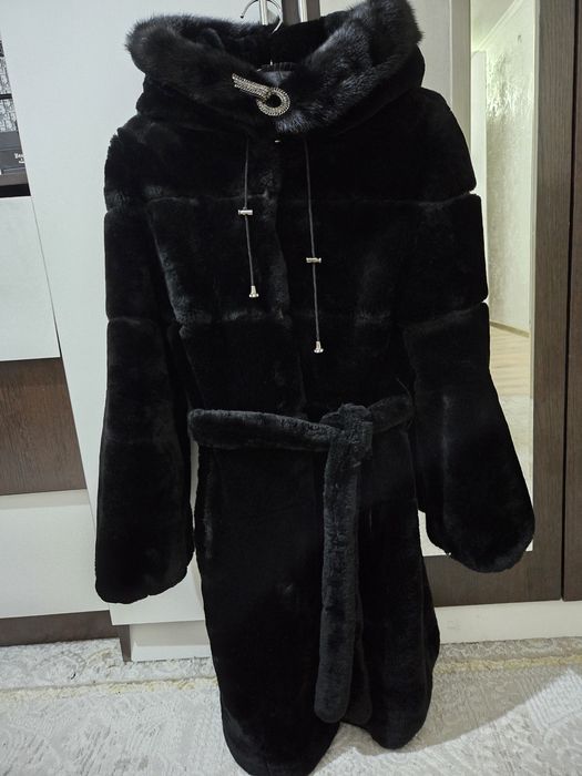 шуба натуральный мутон