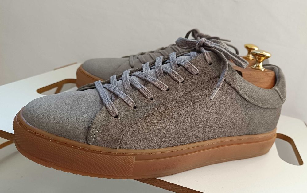 Pantofi sport casual 42 premium Strellson NOI piele naturala moale