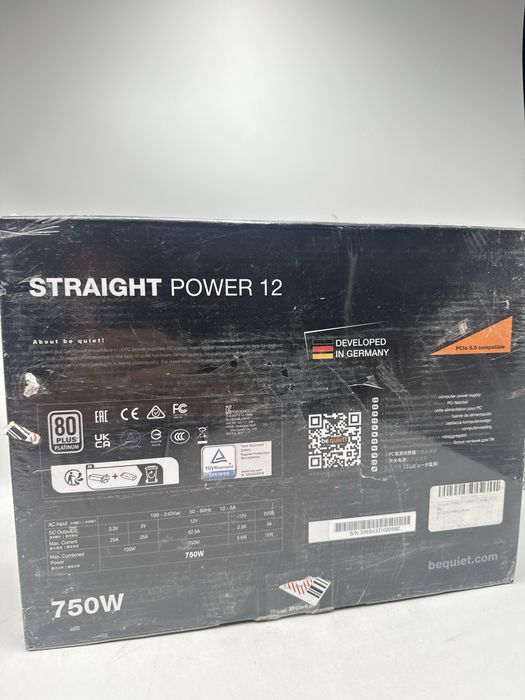 Sursa Be Quiet STRAIGHT POWER 12 PLATINUM, 750W Sigilata G Platinium