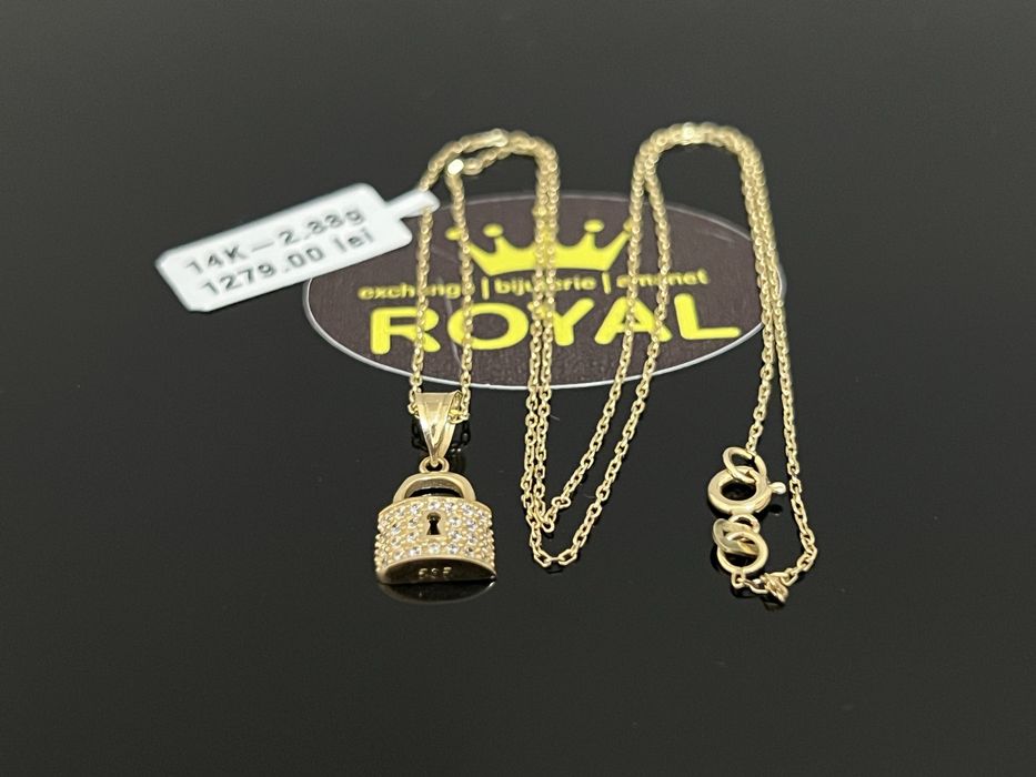 Bijuteria Royal CB : Lănțișor damă aur nou 14k 2,33gr