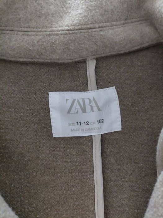 Елегантно детско палто Zara (размер 152 / 11-12 години)