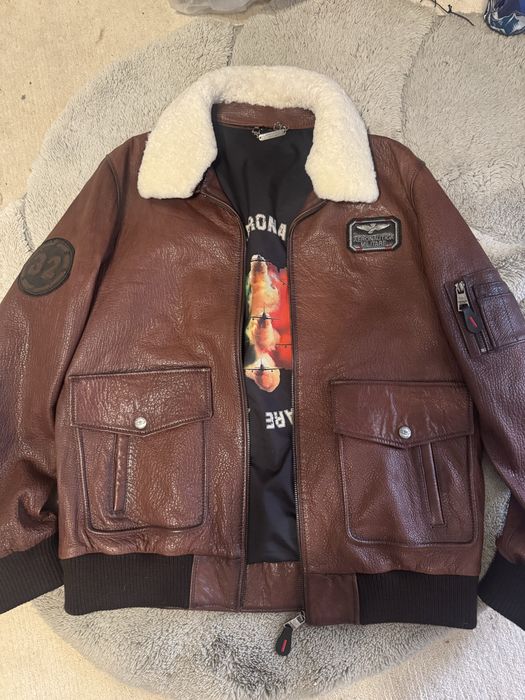 Vand geaca de piele aeronautica