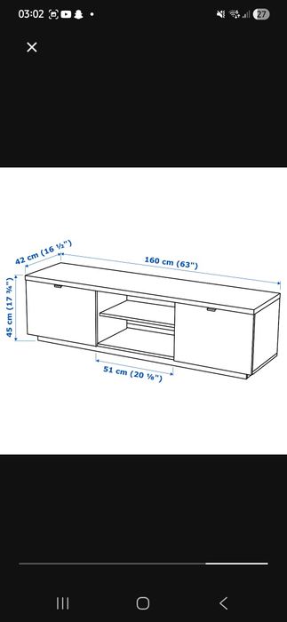 Comodă tv și etajeră