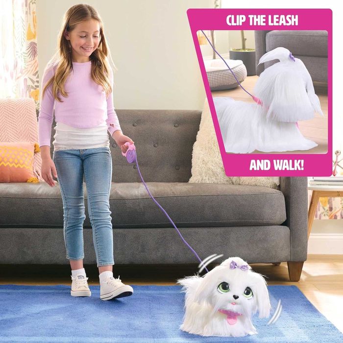 Интерактивная игрушка FurReal GoGo Walkin' Pup Maltese плюшевая собака