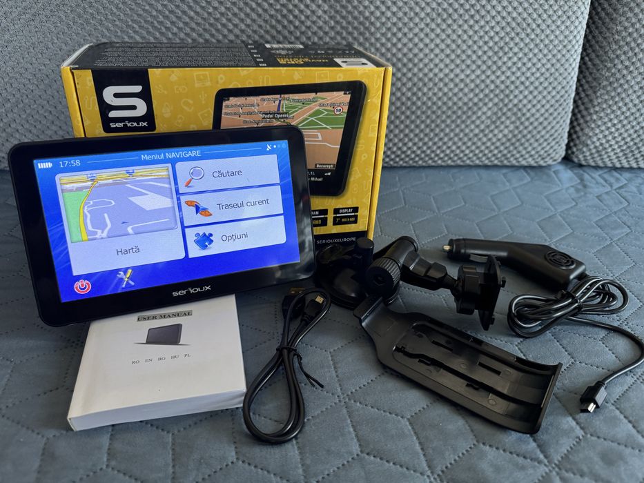 GPS auto camion Serioux UPQ700 ecran 7” actualizat ca nou