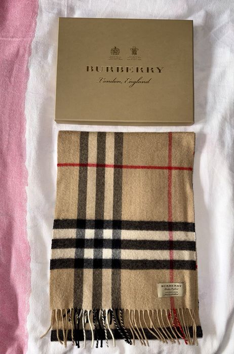 Burberry Esarfa Cashmere paleta de culori clasica unisex
