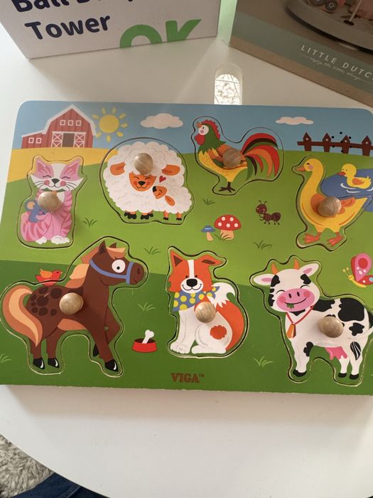 Детски дървени играчки 12+ месеца