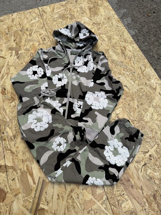 BLACK FRIDAY! Denim Tears Camo Tracksuit Black/White