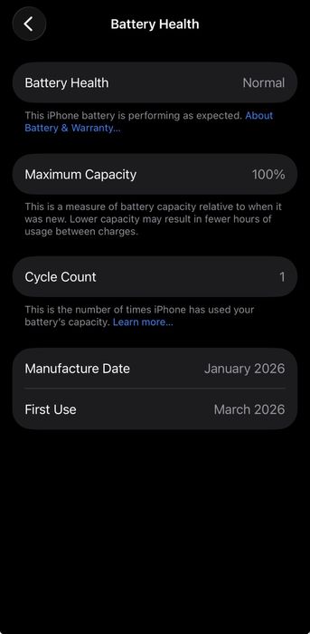 iPhone 16 PRO 256GB White -  1 ciclu baterie