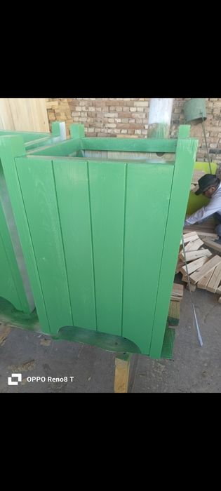 Уличные деревянные кашпо (гаршок)