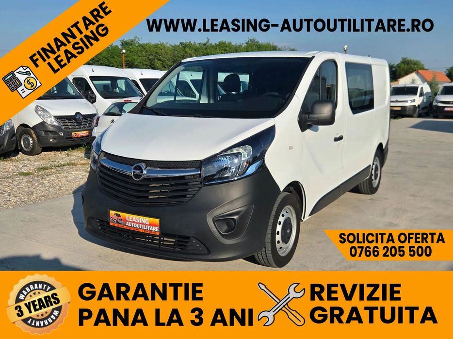 Opel Vivaro Doka 6 Locuri+Duba STOC 7 Unitati/ 77000km/ Leasing/ Garantie pana la 3ani fara limita Km