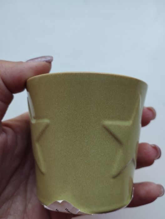 Новый керам.маленький кашпо
