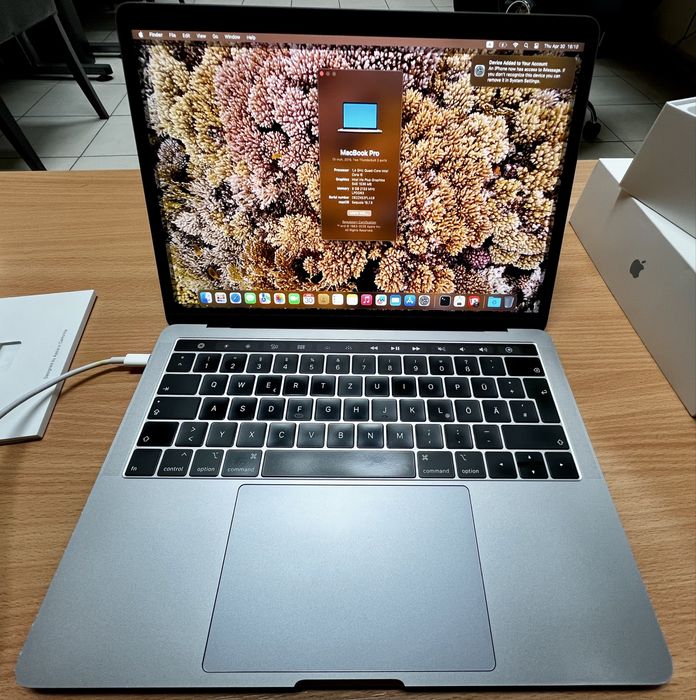 MacBook Pro 13” 2019 Touch Bar i5 8GB 256GB Space Gray
