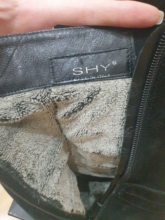 Ботинки на танкетке замша