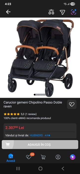 Carut gemeni Chipolino  0-3 ani
