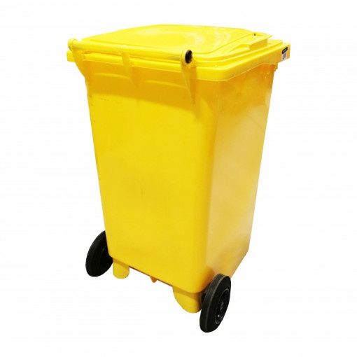 Cos de gunoi/Pubela mobila din plastic 120L