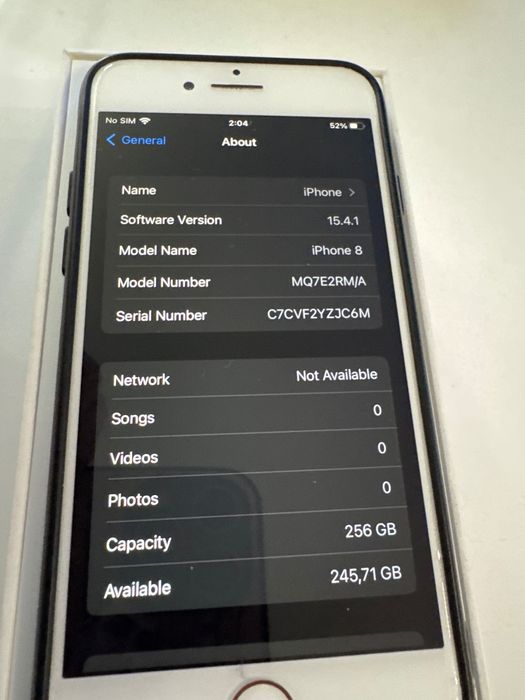 iphone 8 256gb памет
